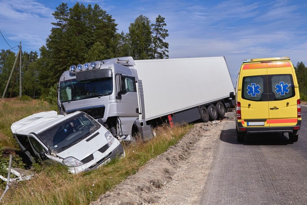 Truck Accident Lawyer Hollywood, FL - Trucking Business Concept